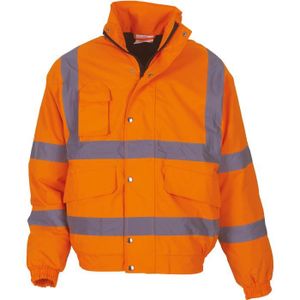 NORTH SKIN Salut Vis À Capuche Imperméable Chaud Sécurité Travail Intérieur Polaire Bomber Veste Haute Visibilité Trafic Vêtements De Travail Avec Réflecteur pour Hommes