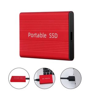 DISQUE DUR SSD EXTERNE Disque SSD 500GB rouge Discours solide externe pou