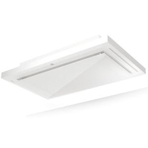 Hotte Plafond Roblin Cosmos 1200 Inox Verre Blanc Achat Vente Hotte Cdiscount