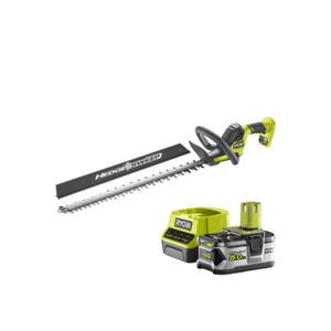 TAILLE-HAIE Pack RYOBI Taille-haies Linea 18V One+ INEA 55cm RY18HT55A-0 - 1 Batterie 5.0Ah - 1 Chargeur rapide RC18120-150