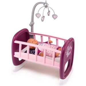 ACCESSOIRE POUPON SMOBY Baby Nurse Berceau A Barreaux + 1 Mobile