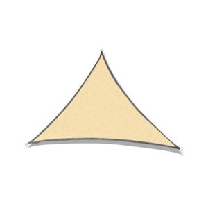 VOILE D'OMBRAGE SODIAL-3X3X3 MèTres Triangle Sable Voile D'Ombrage Auvent Bloc UV Auvent pour Patio ExtéRieur Jardin ArrièR