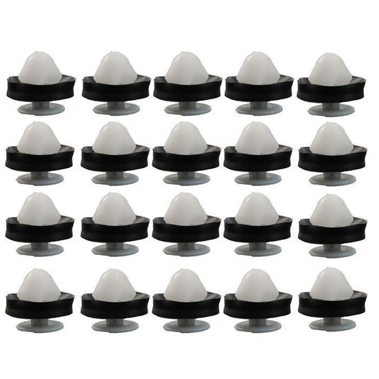 Paire De Barrettes Plastique Noir Et Blanc - Motif E.T., Occasion, Taille Unique