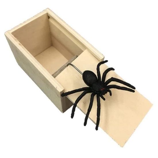 YSJ Boite Surprise Araignee Spider Prank Scare Box Boîte D'Araignée En