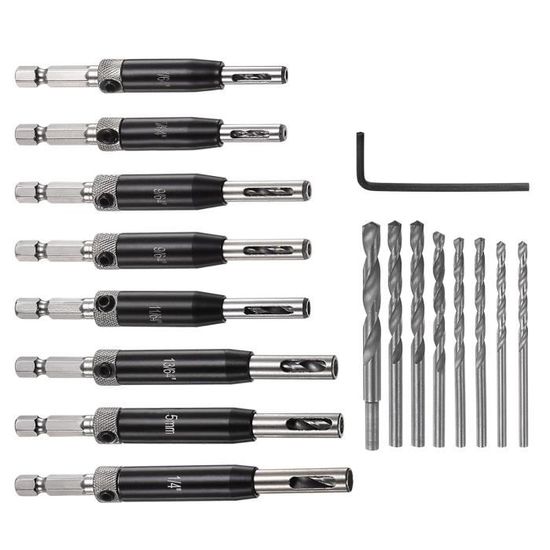 Lot De 6 Forets De Centrage HSS à 60 Degrés - Forets De Centrage