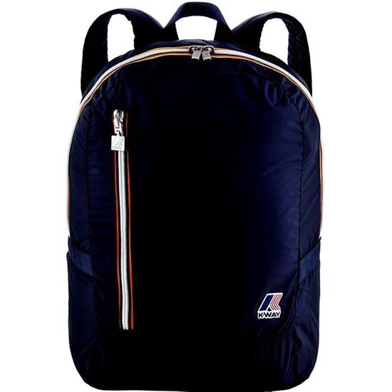 K WAY Sac a dos pliable bleu marine482 Taille unique Cdiscount Bagagerie Maroquinerie