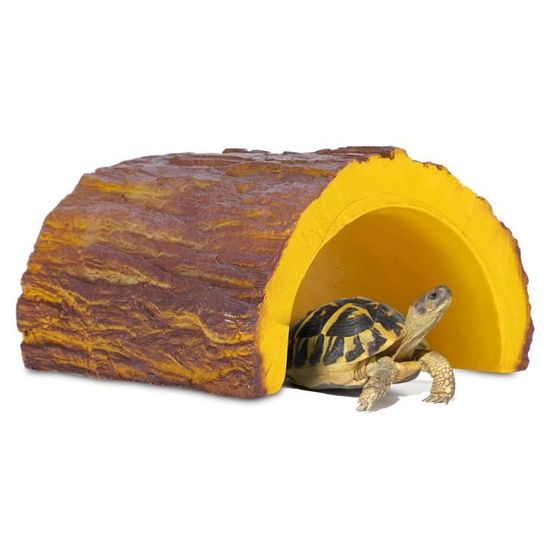 Abri en bois caché tortue maison aquarium grottes reptile cachant