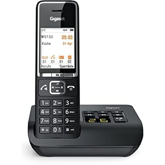 Téléphone Sans Fil Gigaset Comfort 550 - Design Ergonomique - Fonctions De Base Simples Et Efficaces