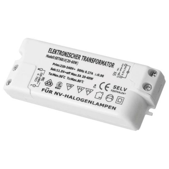 Transformateur pour lampes halogènes basse tension Cdiscount Bricolage