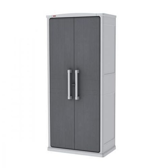 Armoire utilitaire Armoire de rangement haute résine grise