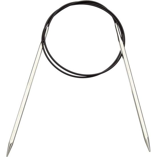 AIGUILLES A TRICOTER CIRCULAIRES 80 CM 15 MM PLAST