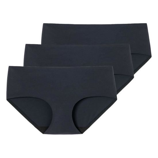 Sous-vêtements Respirant Schiesser Lot De 2 Tai Sous-vêtement, Noir Foncé, Femme Haut Sous Vetement