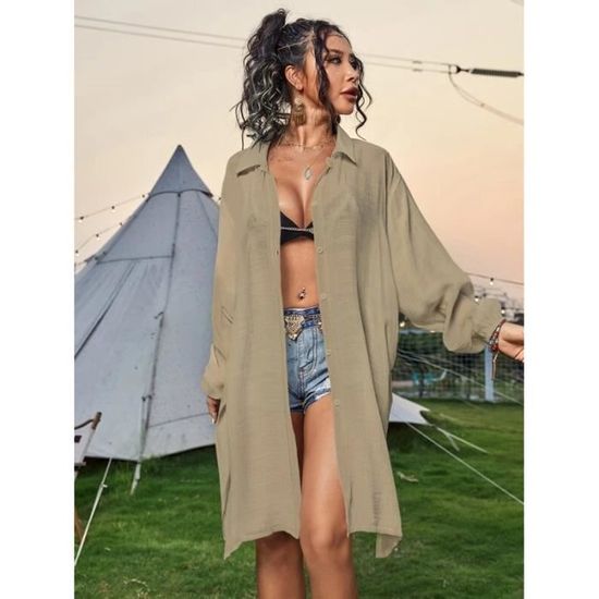 Robe Noire Boho Femme à Manches Longues - Brodée De Fleurs, Taille M, Neuve Avec étiquettes