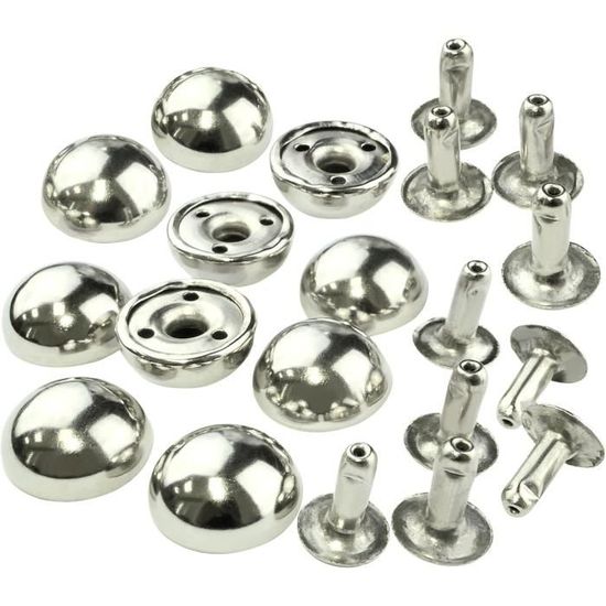 Rivets Semi-Tubulaires Tête Ovale Acier Galvanisé - Tailles M3 M4 M5 M6 - Pour Assemblage