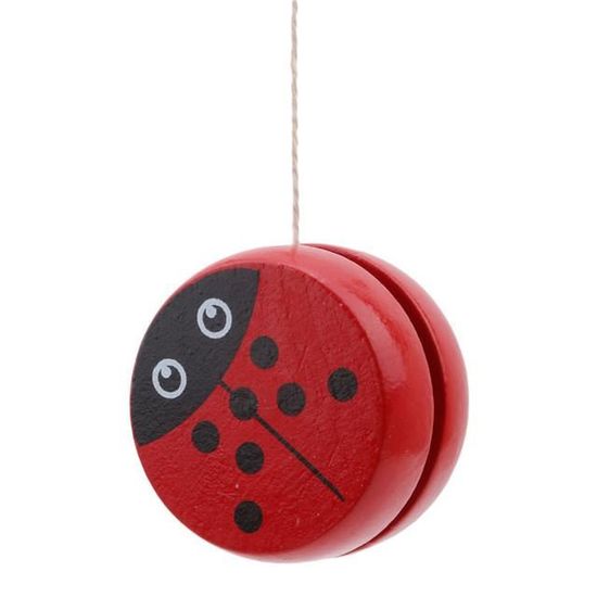 2 Yo-yo En Bois Coloré Avec Fissures - Jouet Portable Pour Enfants Débutants - Développe La Coordination