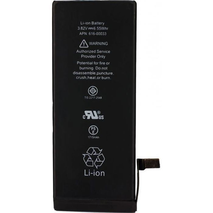 Batterie pour iPhone 6S, APN 616-00033, 1715mAh, Bulk