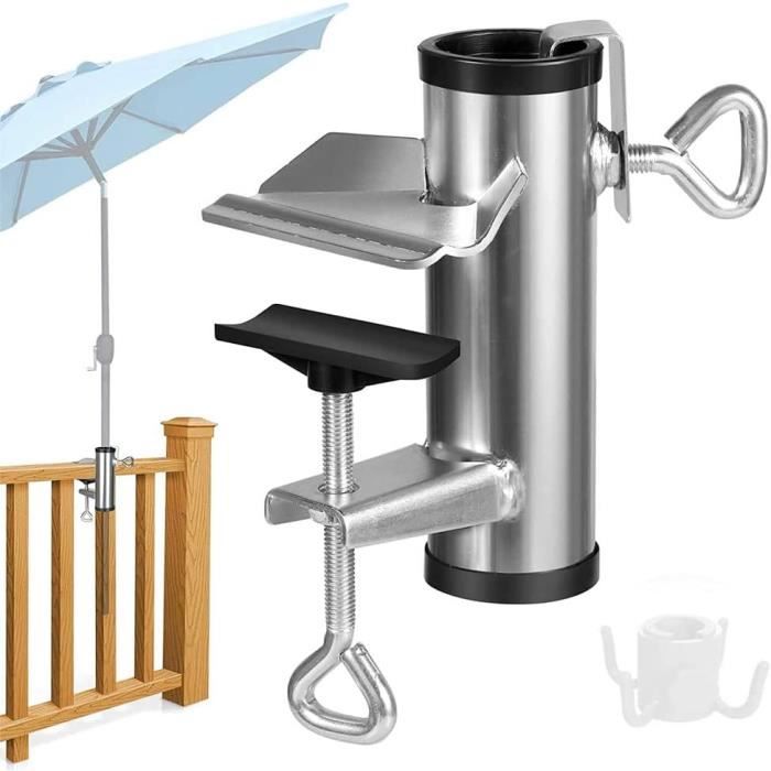 Support Parasol Métal Réglable VANROUG - Pour Terrasses, Quais, Tables De Pique-nique - Support Jusqu'à 22,7 Kg - 11