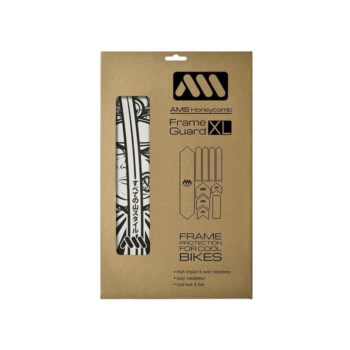 All mountain style AMSFG2ROBK Protection de Cadre XL-Protège Votre vélo des Rayures et des Coups, Ronin/Noir Adulte Unisexe - AMSF0