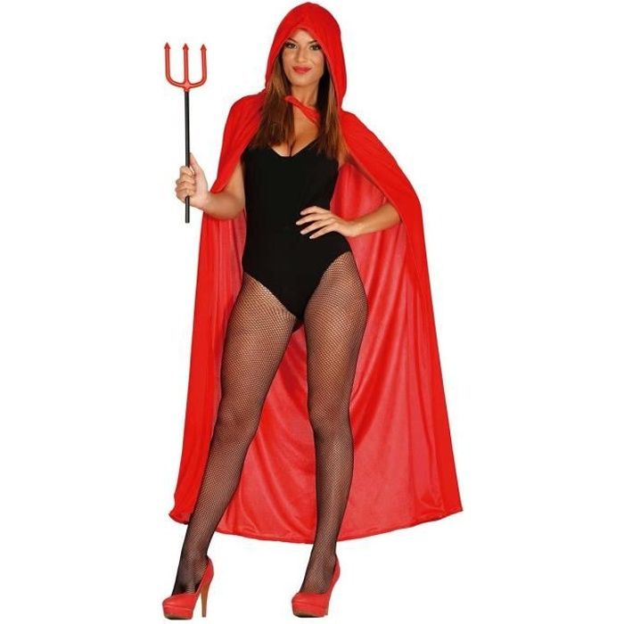 Cape Rouge velours avec capuche 130 cm ALPEXE67