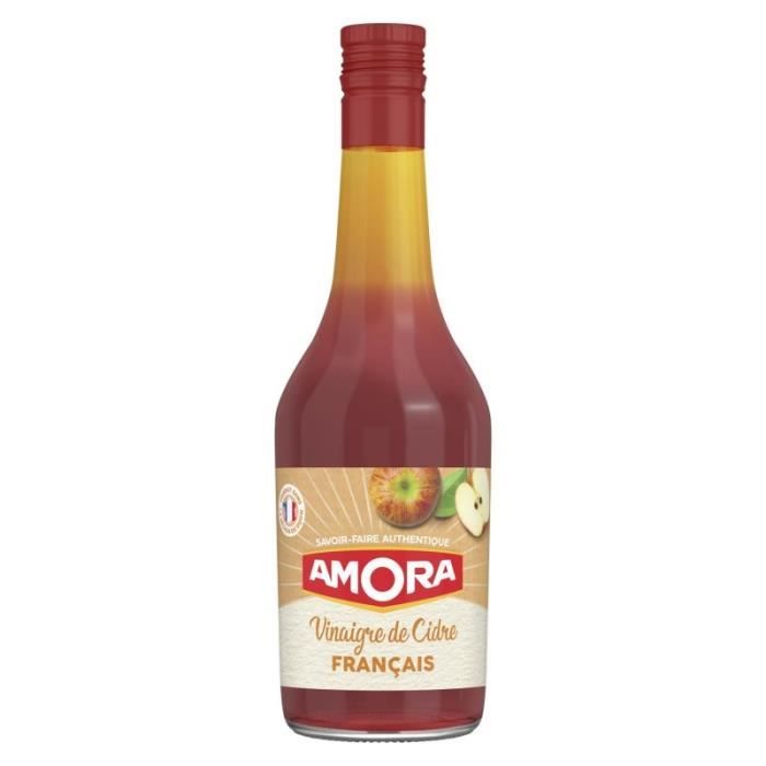 AMORA - Vinaigre Français De Cidre 600Ml - Lot De 4