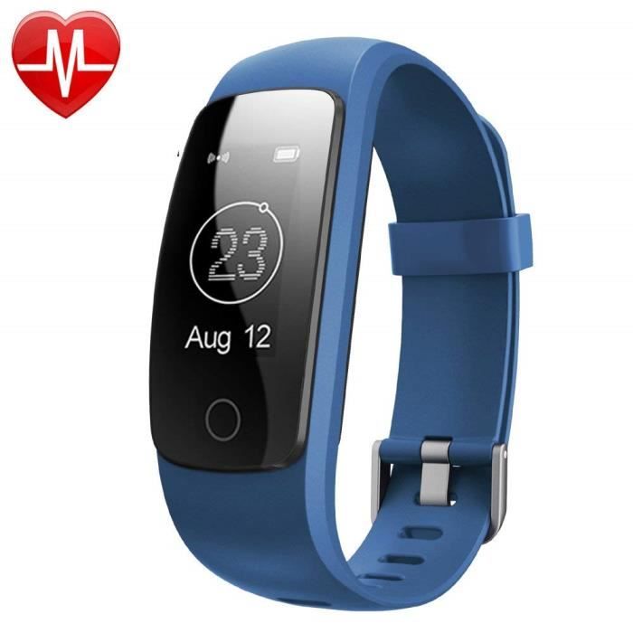 Montre Connectée,Willful SW331 Bracelet Connecté Fitness Tracker d'Activité Montre Cardio Sport avec Cardiofréquencemètre,Sommeil,Po