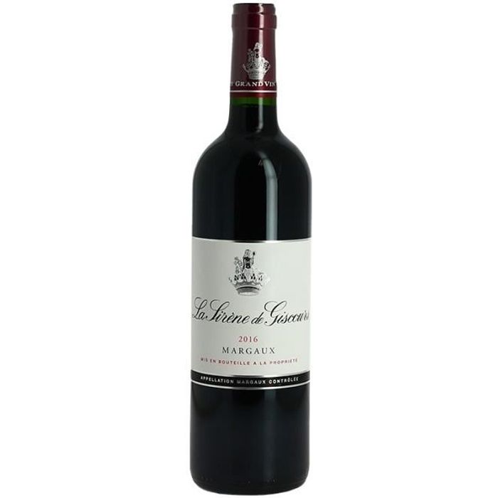 La Sirène de Giscours 2016 Vin Rouge de Bordeaux Appellation Margaux