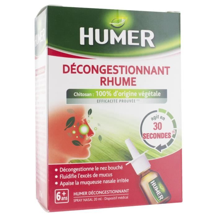 Humer Décongestionnant Rhume Spray Nasal 20ml