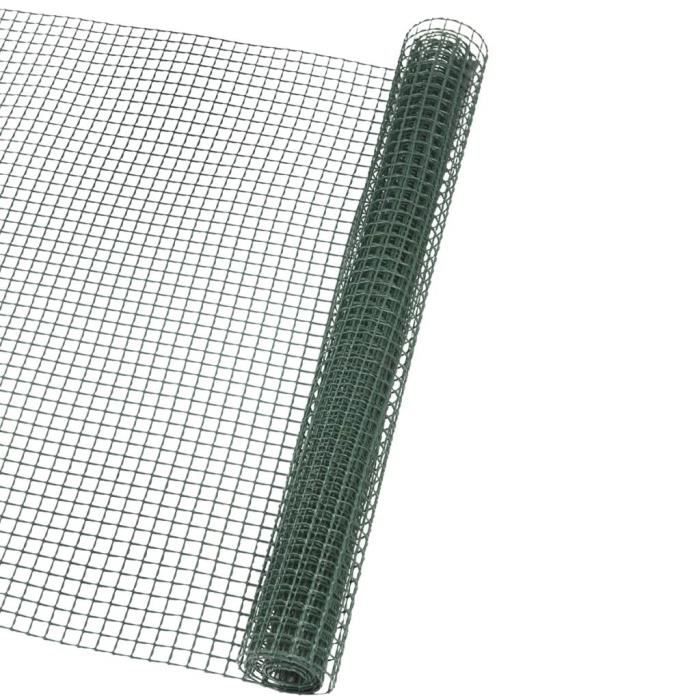 ♫9670 Brise-vue Classique - Clôture Grillage en maille carré 5x5 mm 1x3 m Vert FNCM®