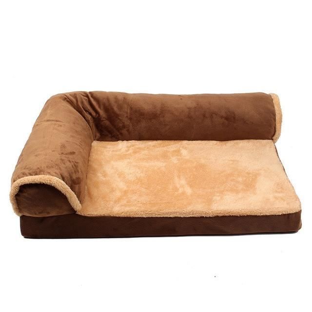 Corbeilles,Canapé pour chien chaud et confortable Lit pour chien, canapé pour chiot, chien chat, amovible, lavable - Type Brown2-M