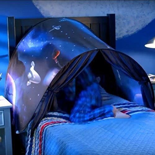 Tente De Rêve, Tente De Lit, Tente pour Enfants, Tente Escamotable, Garçon, Intérieur, Cadeau De Noël (Exploration de L'espace)
