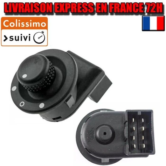 Bouton réglage rétroviseur Renault Scenic 2 Megane 2 Laguna 2 Kangoo 2 Clio 3 4