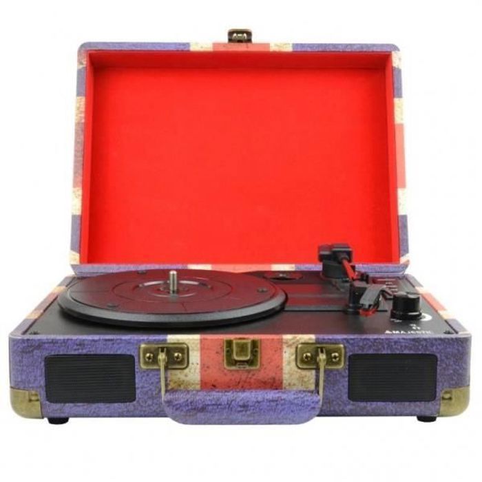 New Majestic TT-43 BT-USB-SD-AX, Straight tonearm, 3,5 mm, Secteur, 5 W, 0,5 W, 100 - 240
