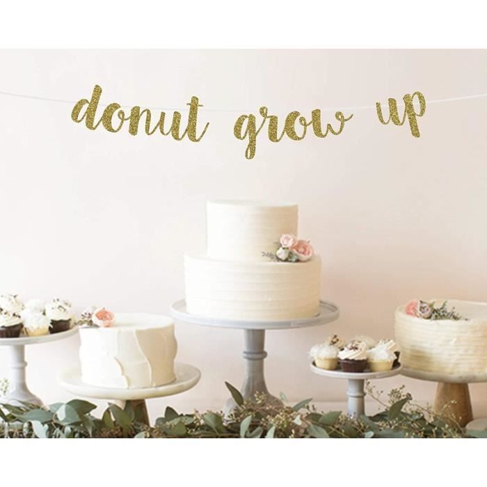 Bannières Donut Grow Up Bannière Donut Grow Up Signe Donut Party Premier Anniversaire 1er Anniversaire Décorations Donut 156002