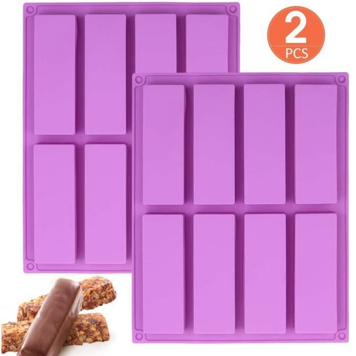 Poche à douille,Grands moules rectangulaires en Silicone, moules de savon faits main en barres céréalières, moules de - Type 2pcs