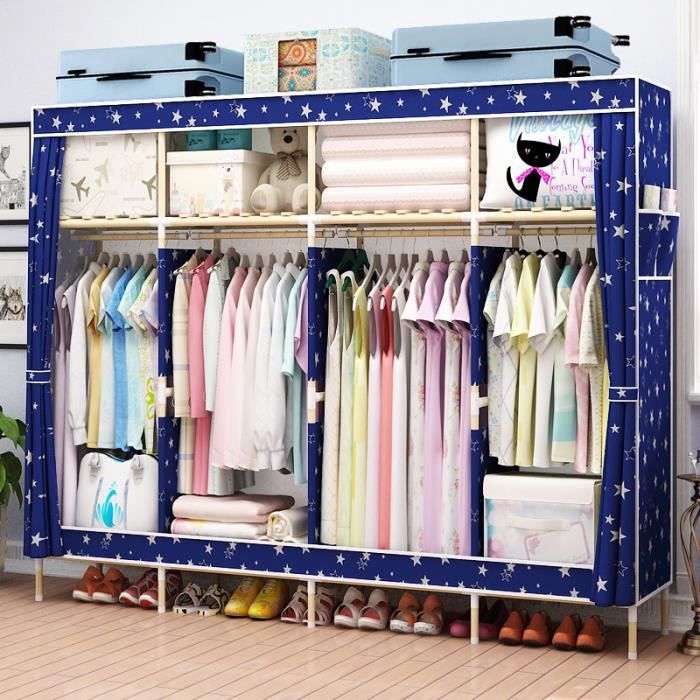 Armoire Tissu Bleu