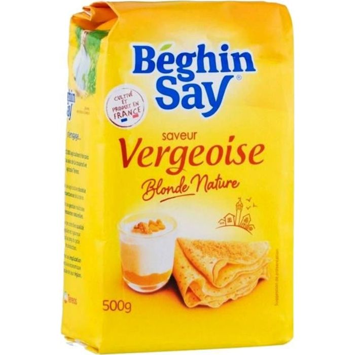 Béghin-Say - Béghin-Say Saveur Vergeoise Blonde Nature 500g (lot de 3)