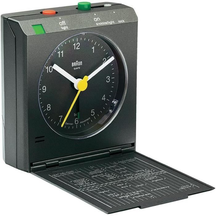 Réveil de voyage à quartz Braun 66034