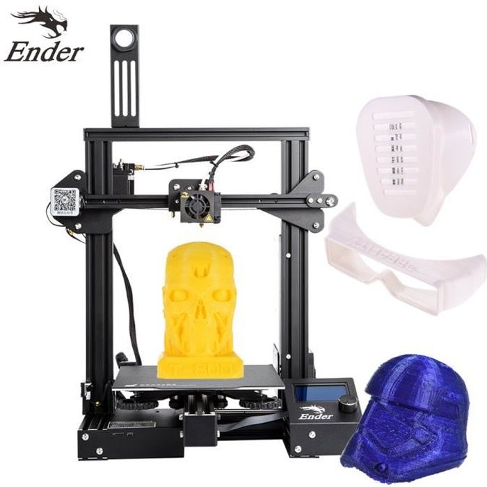 Creality 3D Ender-3 Pro Imprimante 3D Haute précision Extrudeuse MK-8 Support du lit chauffant 220*220*250mm Taille d'impression