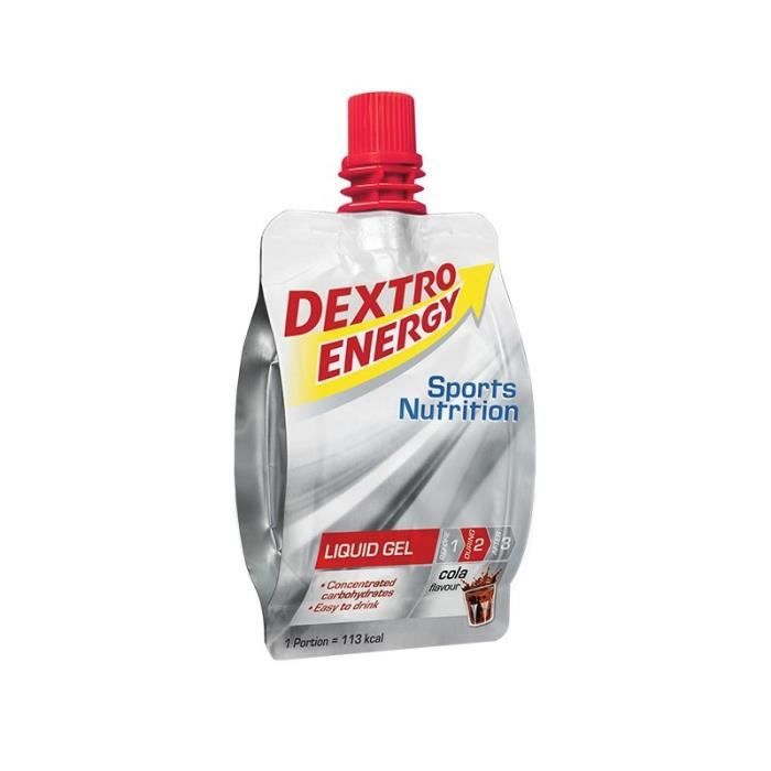 Boisson Dextro Energy Liquid Gel Lemon Cola Marron