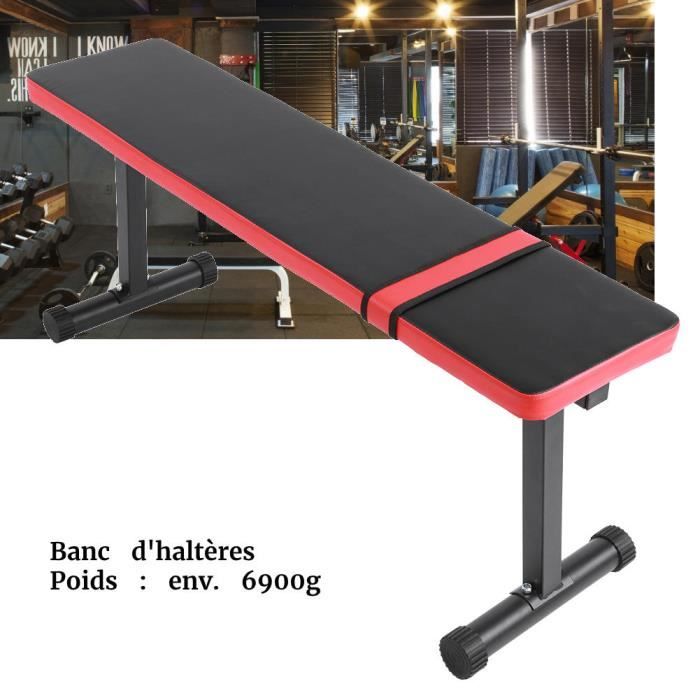 BEL Banc Haltérophilie Plat pour Musculation - Multi Functional Sit Up Fitness Bench Tabouret De Remise en Forme-12
