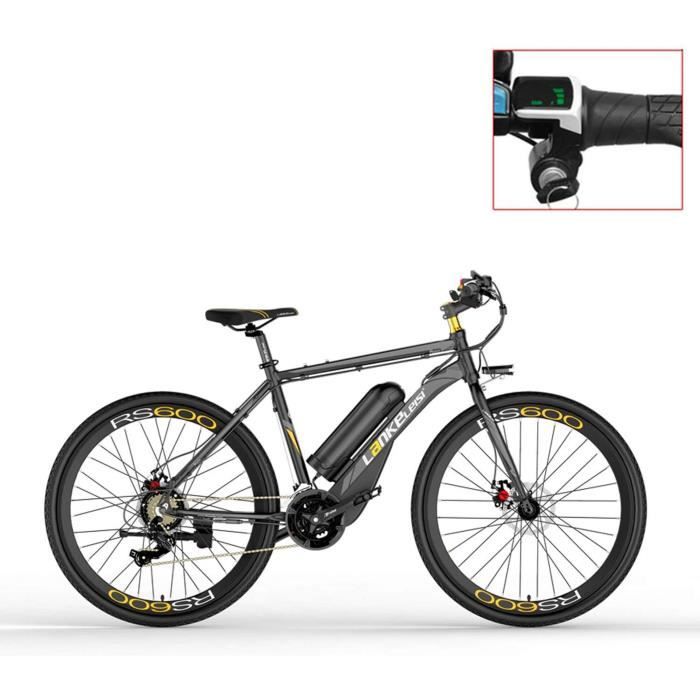Vélo électrique de RS600,36V20Ah vélo de Route, Frein à Disque des Deux,Systèmes d'assistance à la pédale (+1 batterie de rechange).
