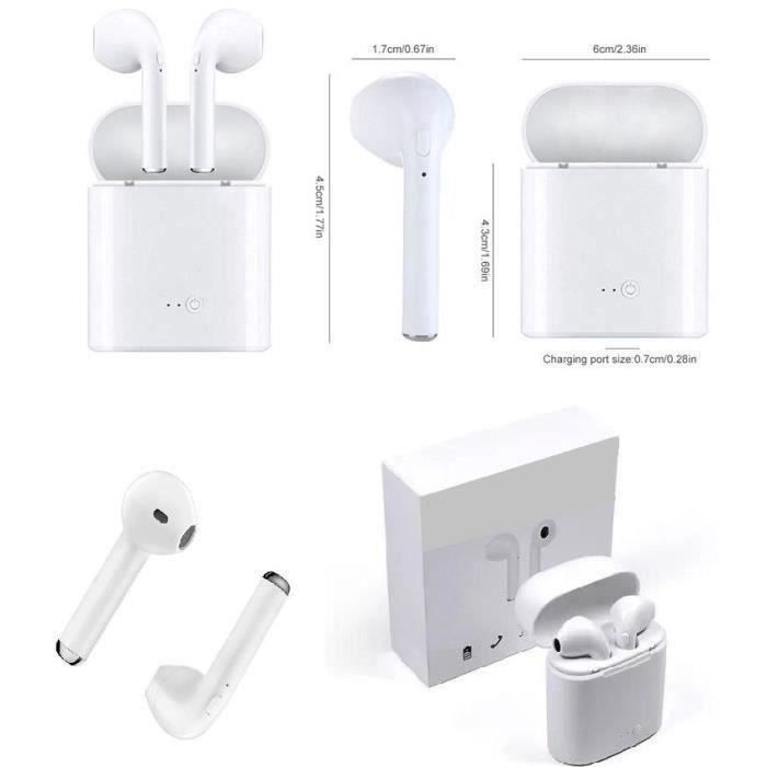 Ecouteur sans fil + kit pieton + micro ozzzo blanc pour Samsung Galaxy Note 10