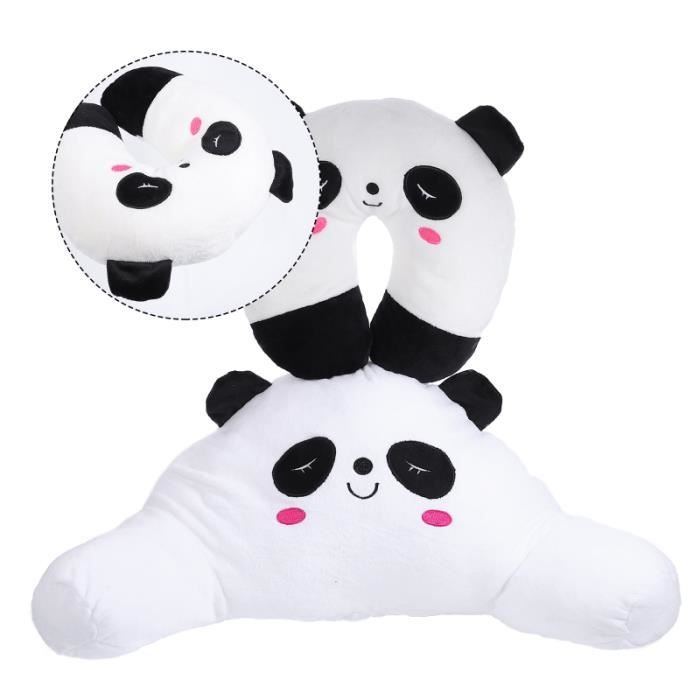 2pcs Coussins de Fauteeuil de Dessin Animé Beaux Dossiers en Peluche de Peluches appui-tete confort conducteur passager