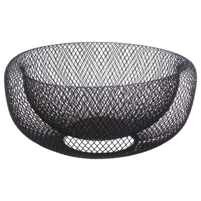 Corbeille à fruits design Mesh - Diam. 27 cm - Noir