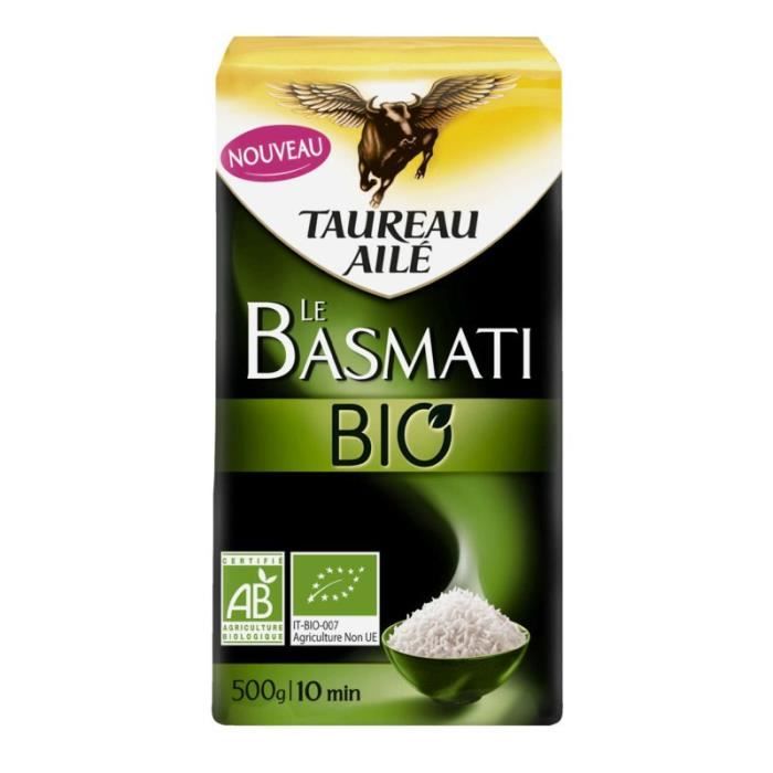 Riz long Basmati bio 500g Taureau Ailé