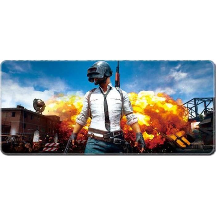 Tapis de souris gamer avec antidérapant Base de caoutchouc naturel - PUBG Ensembles 90*40*0.3 cm