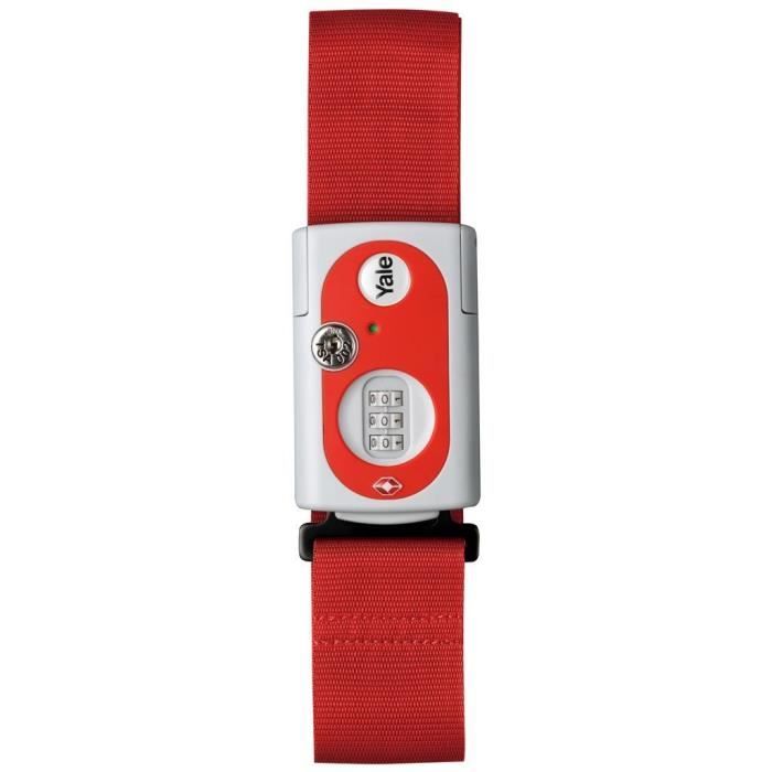 Sangle TSA à Combinaison 3 Chiffres, Rouge ou Grise, Pour Valise de Voyage et Bagages