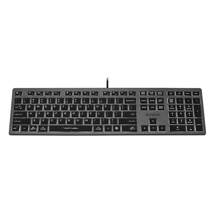 Clavier de jeu - A4tech - FX60H - QWERTY - Rétroéclairage blanc - 12 touches multimédias
