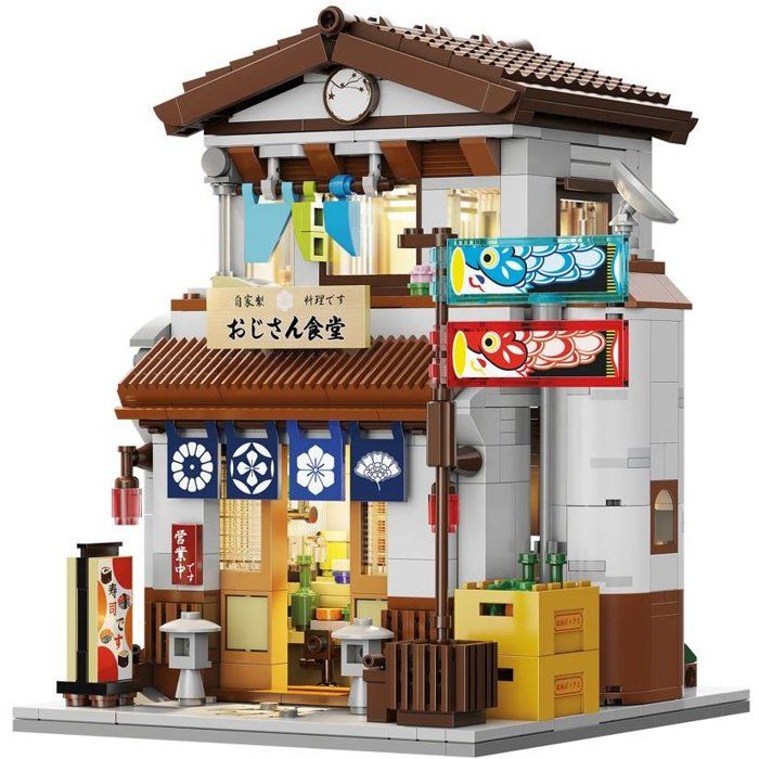 Bâtiments Jeu De Construction Cantine Japonaise 861 Pieces Des Led Inclus - vue 1