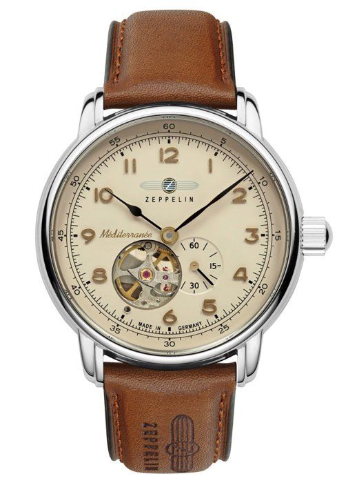 Montre - Homme - 9666-5 - Acier inoxydable - Cuir - Étanchéité 5 bars